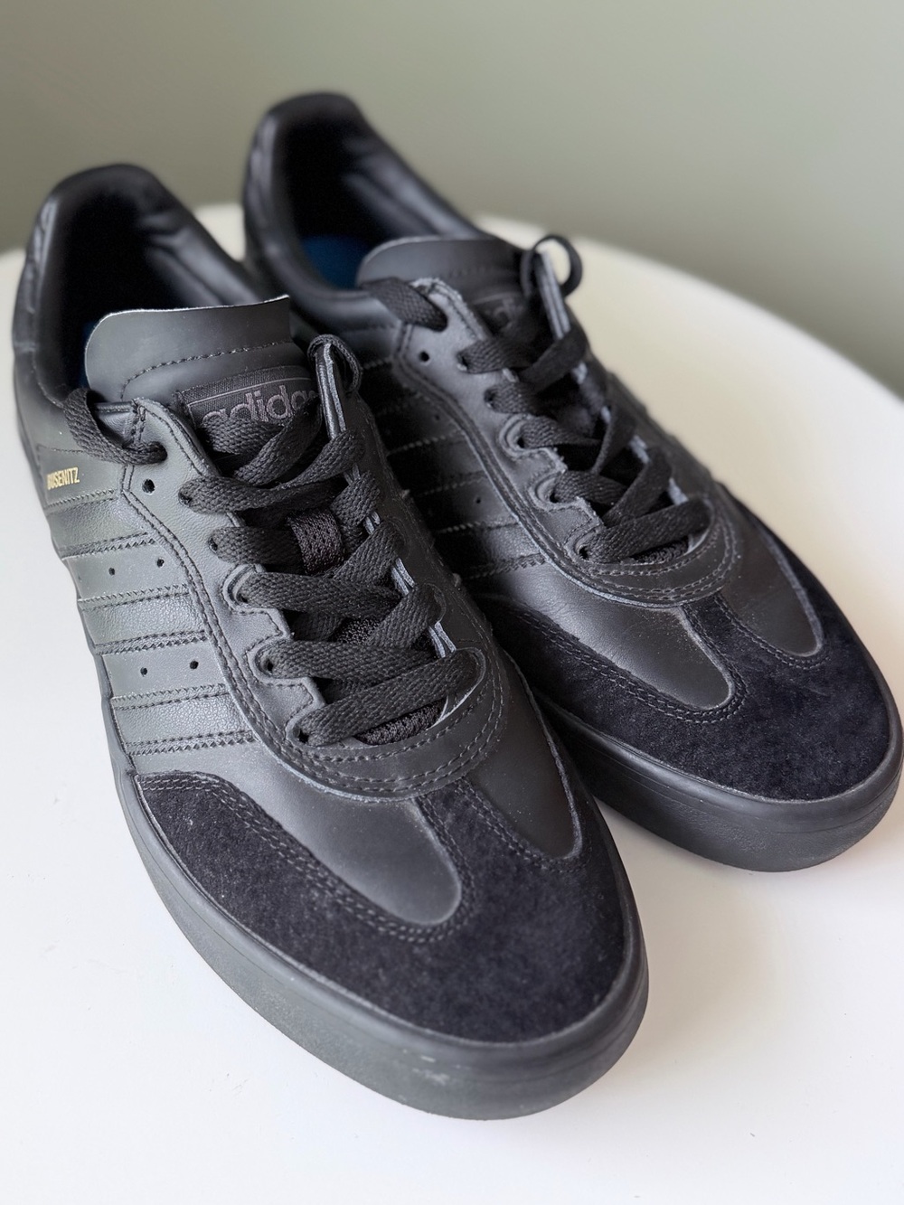 adidas Busenitz Pro Triple Black Skate Shoes Dennis Busenitz Men's US 8.5